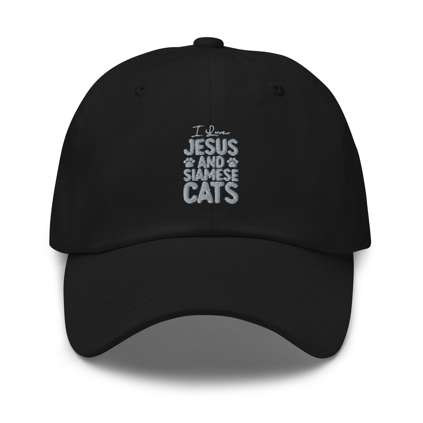 I Love Jesus And Siamese Cats Dad hat