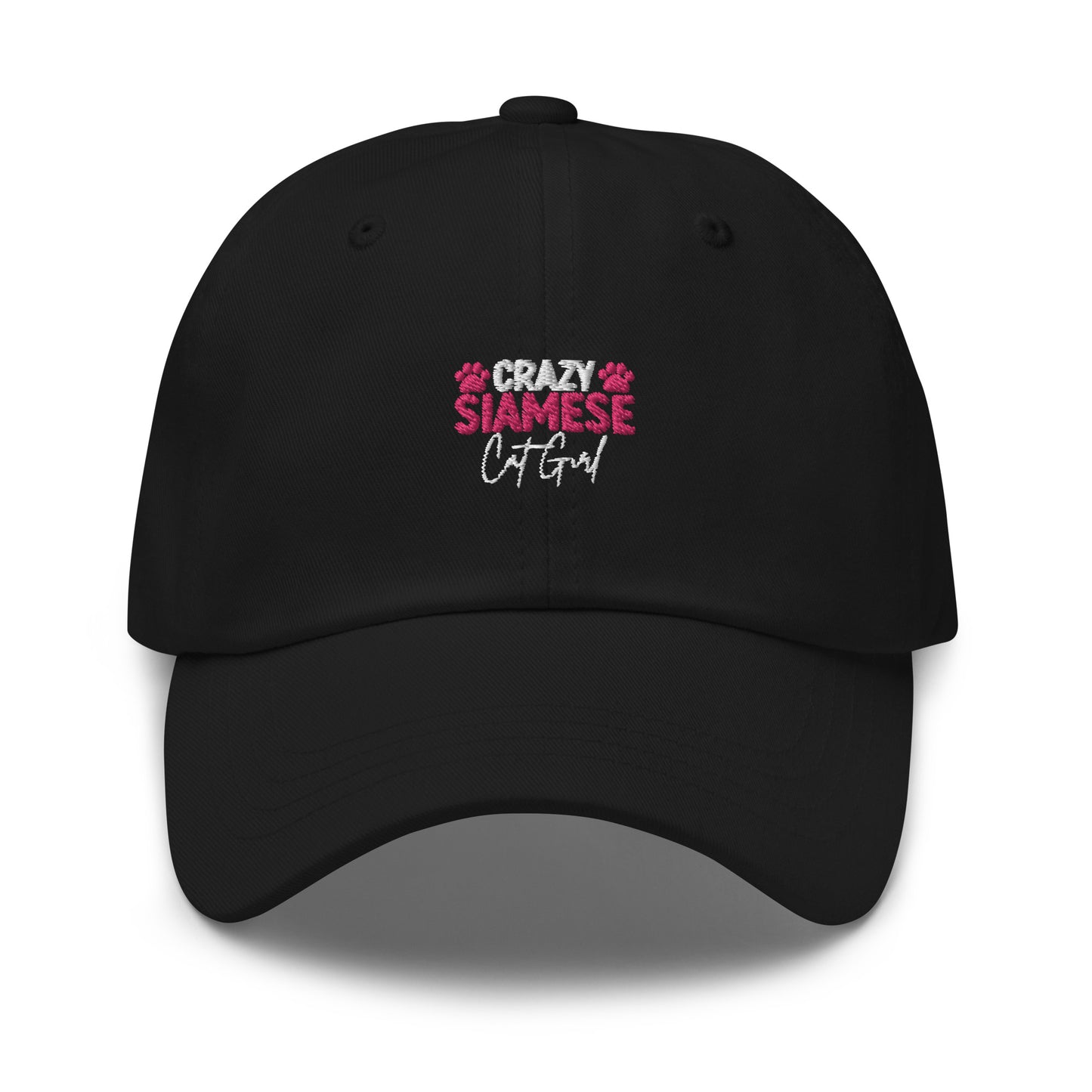Crazy Siamese Cat Girl Dad hat