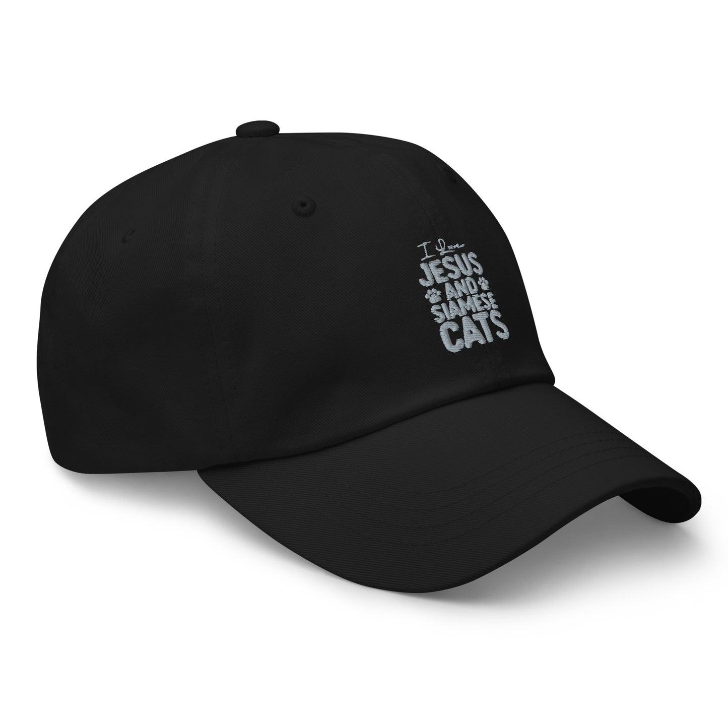 I Love Jesus And Siamese Cats Dad hat