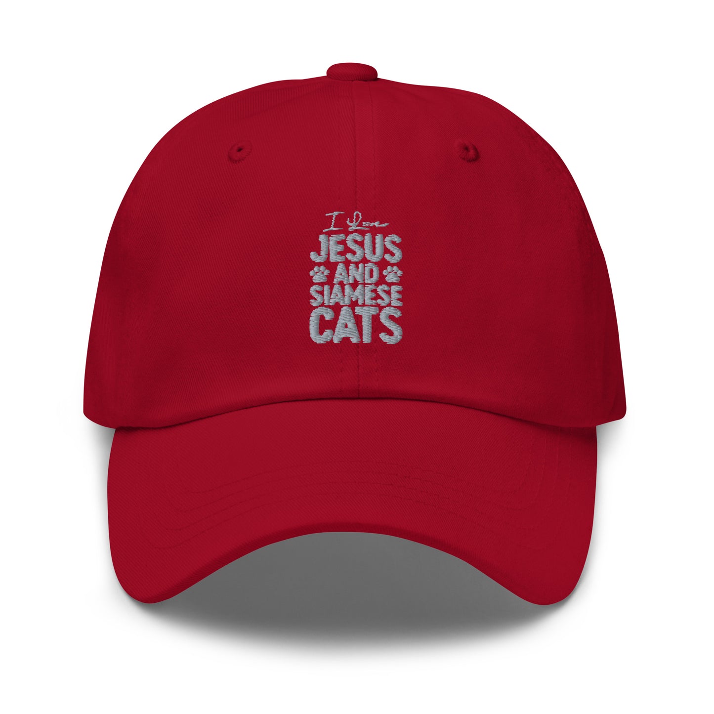 I Love Jesus And Siamese Cats Dad hat