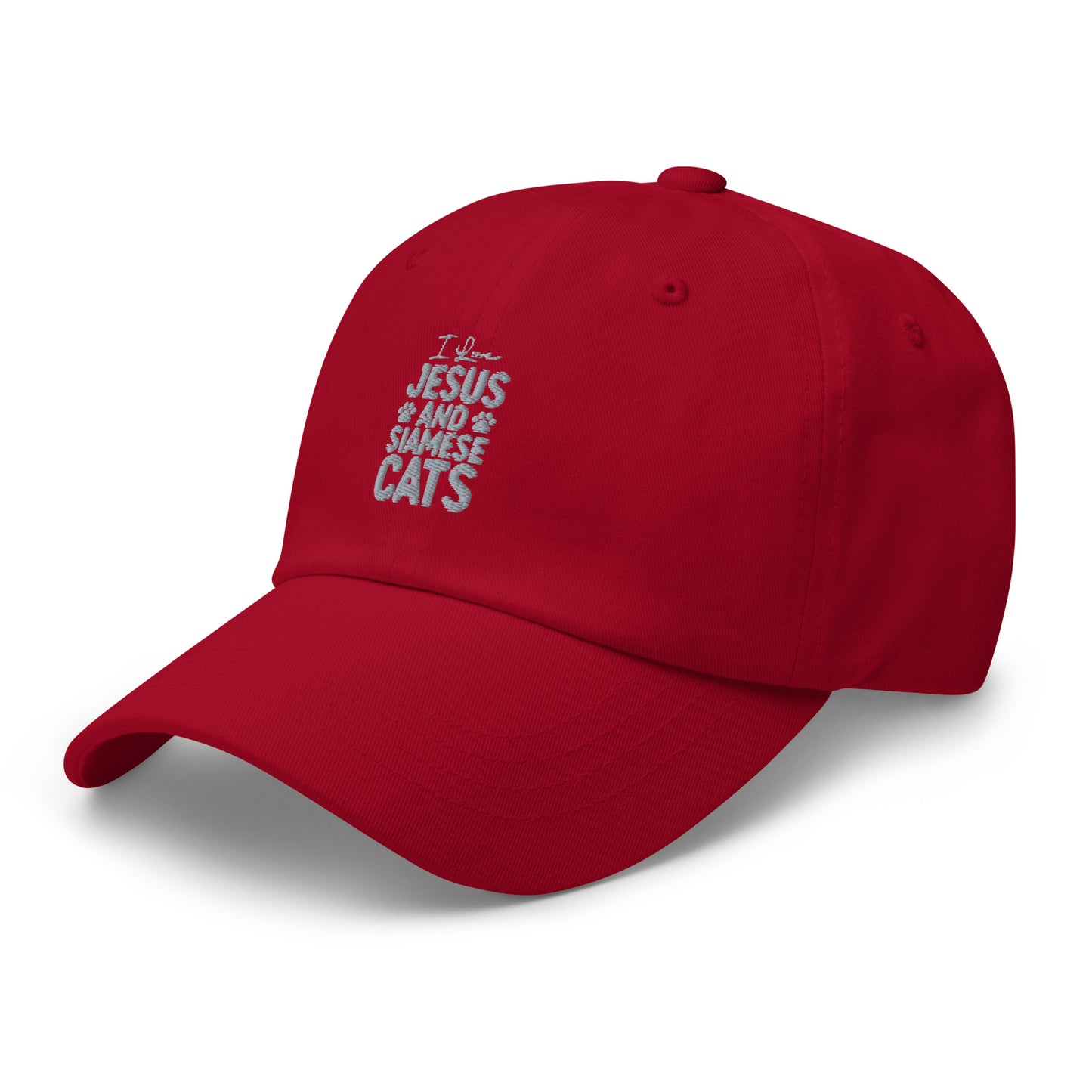 I Love Jesus And Siamese Cats Dad hat