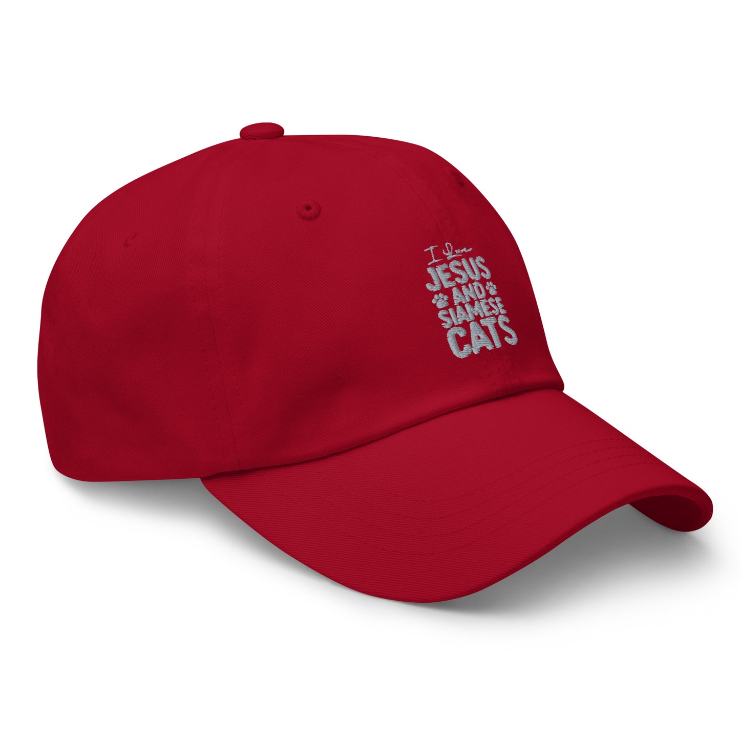 I Love Jesus And Siamese Cats Dad hat