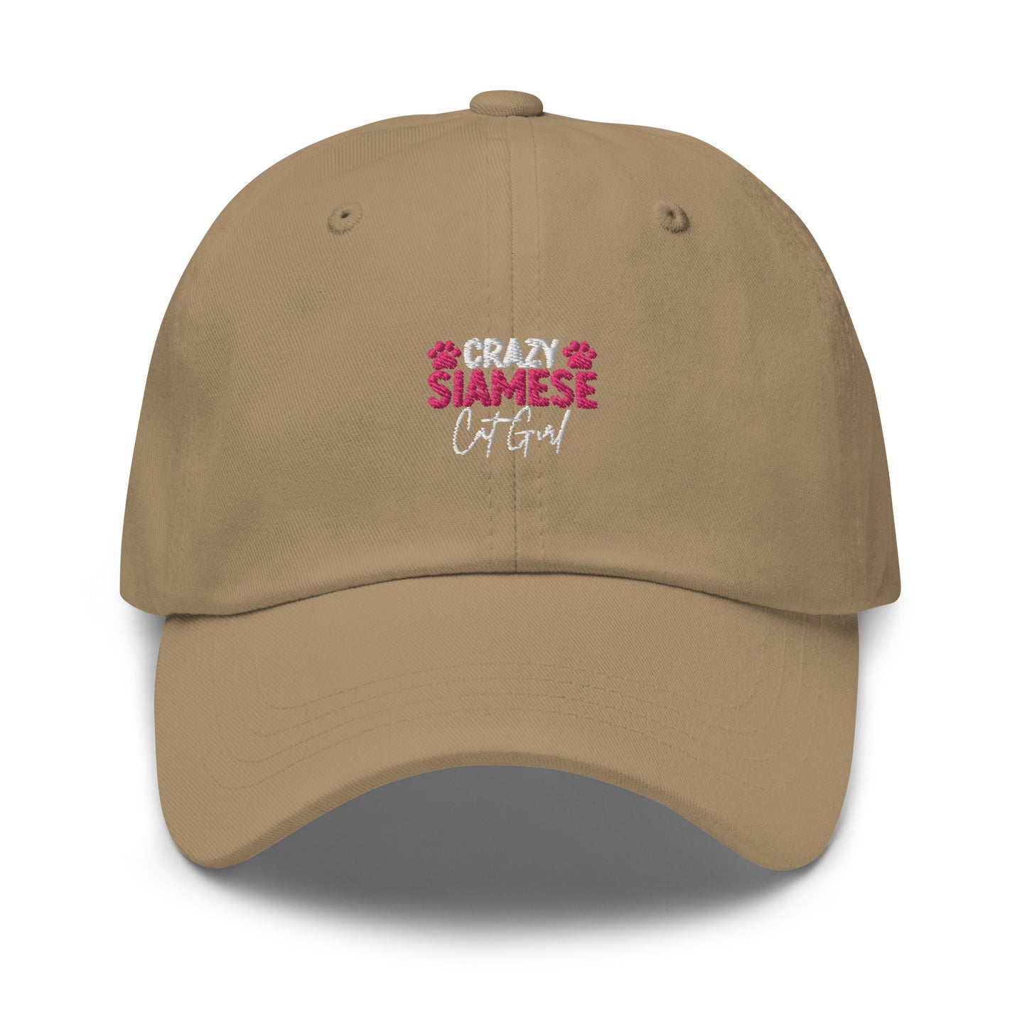 Crazy Siamese Cat Girl Dad hat
