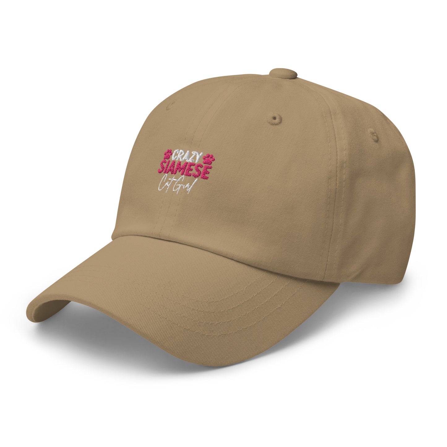 Crazy Siamese Cat Girl Dad hat