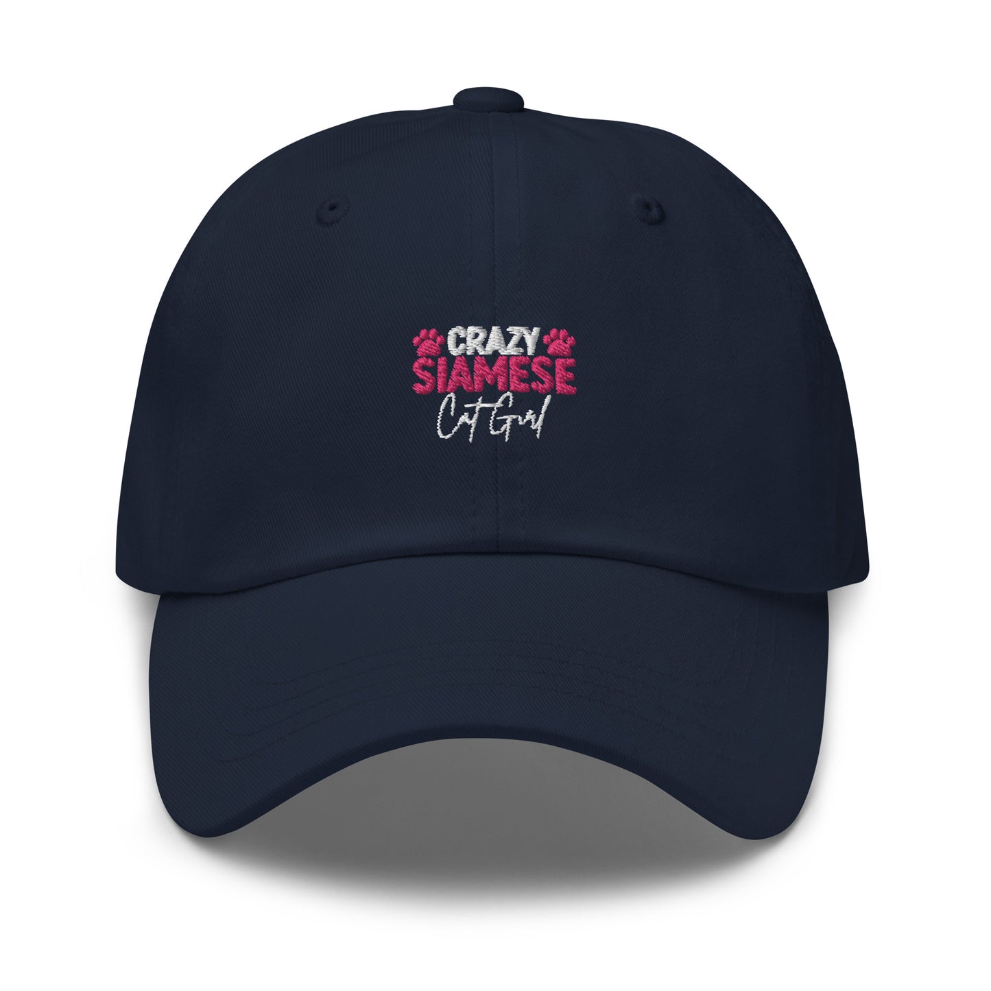 Crazy Siamese Cat Girl Dad hat
