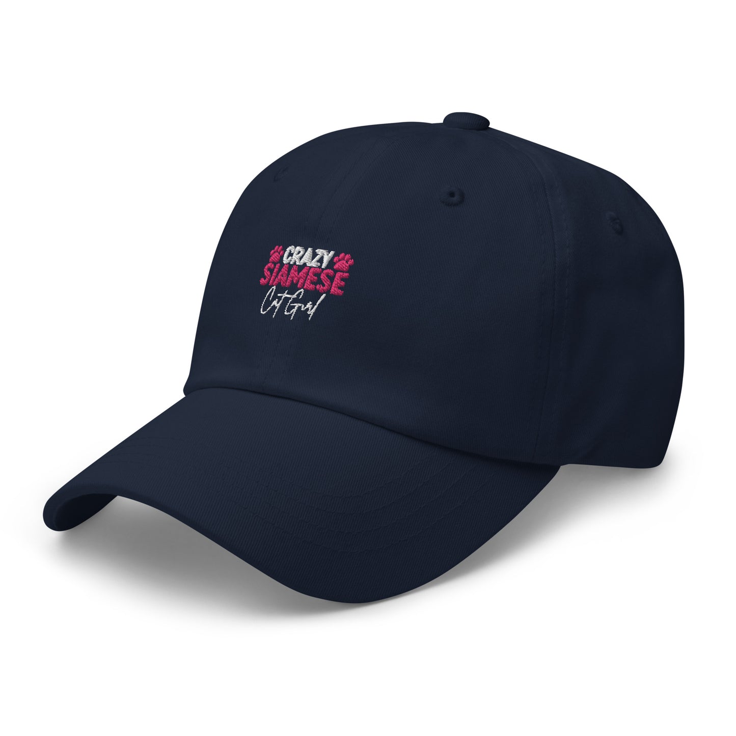 Crazy Siamese Cat Girl Dad hat