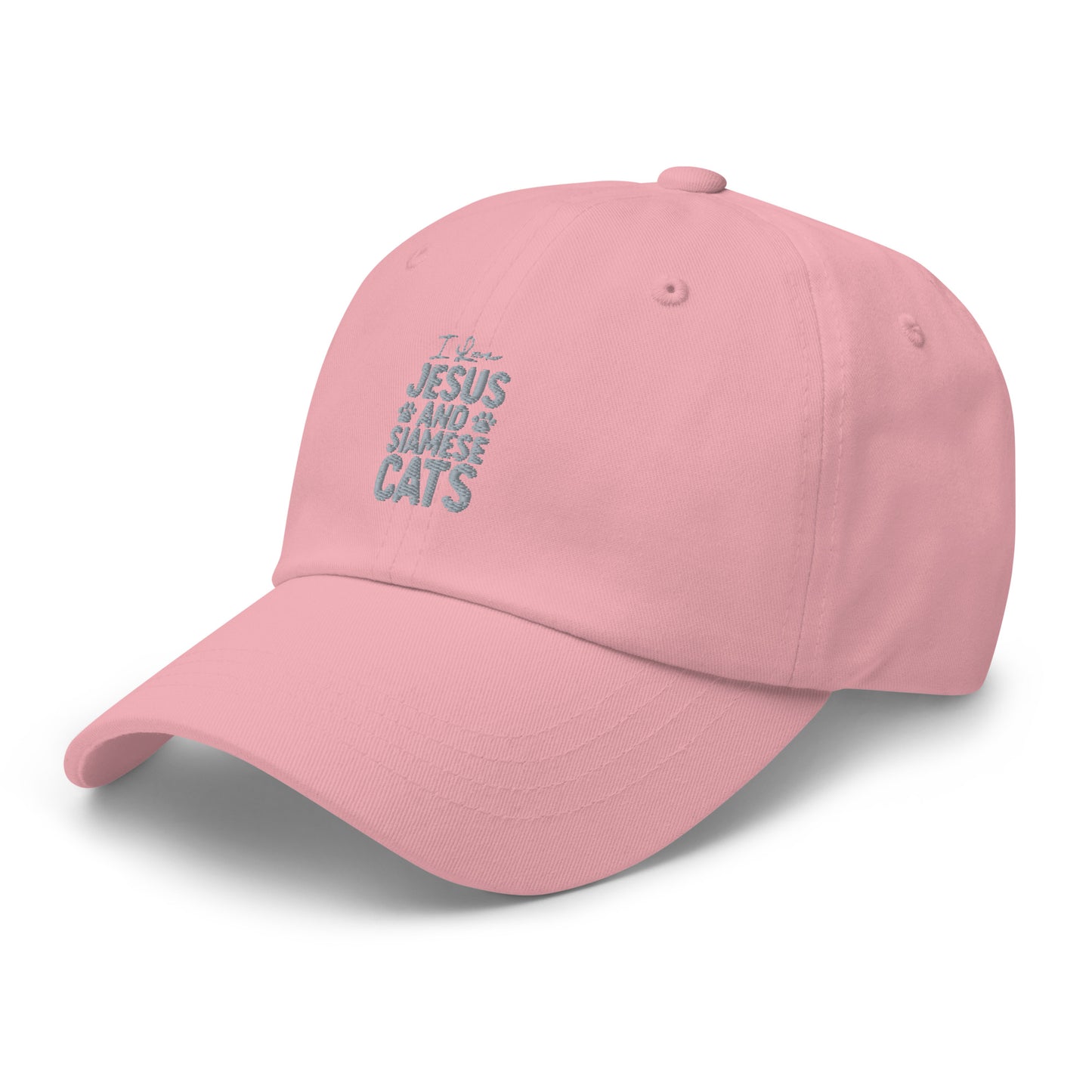 I Love Jesus And Siamese Cats Dad hat