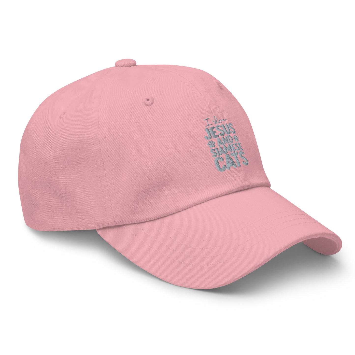 I Love Jesus And Siamese Cats Dad hat