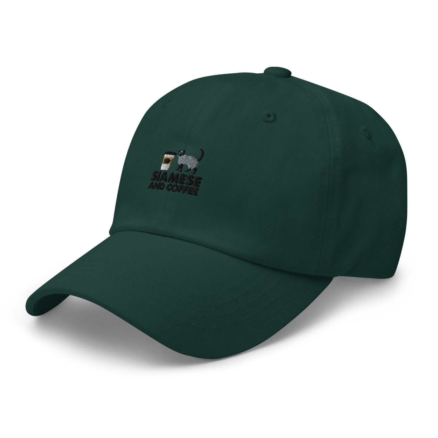 Siamese And Coffee Dad hat