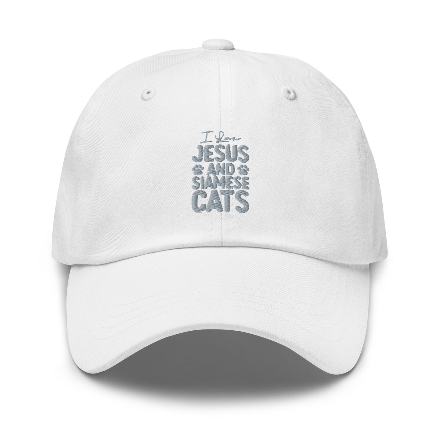I Love Jesus And Siamese Cats Dad hat