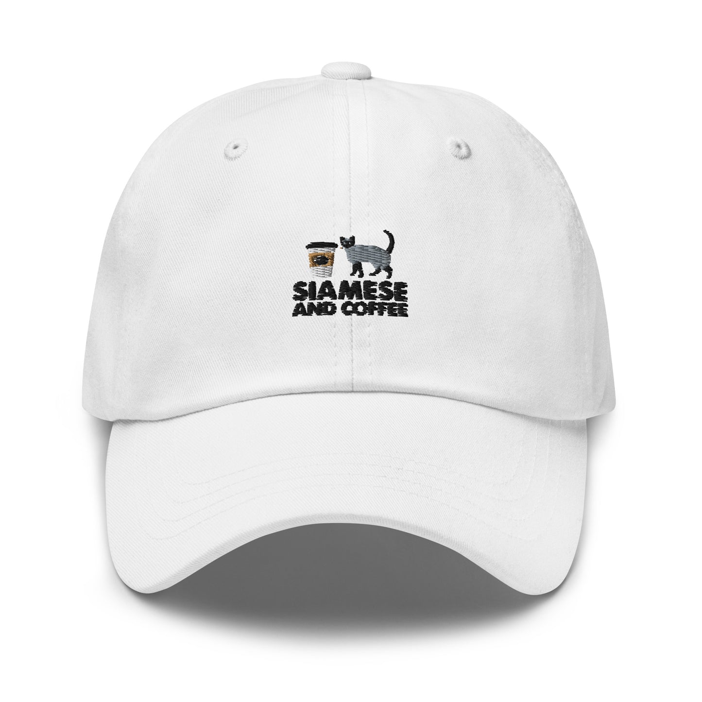 Siamese And Coffee Dad hat