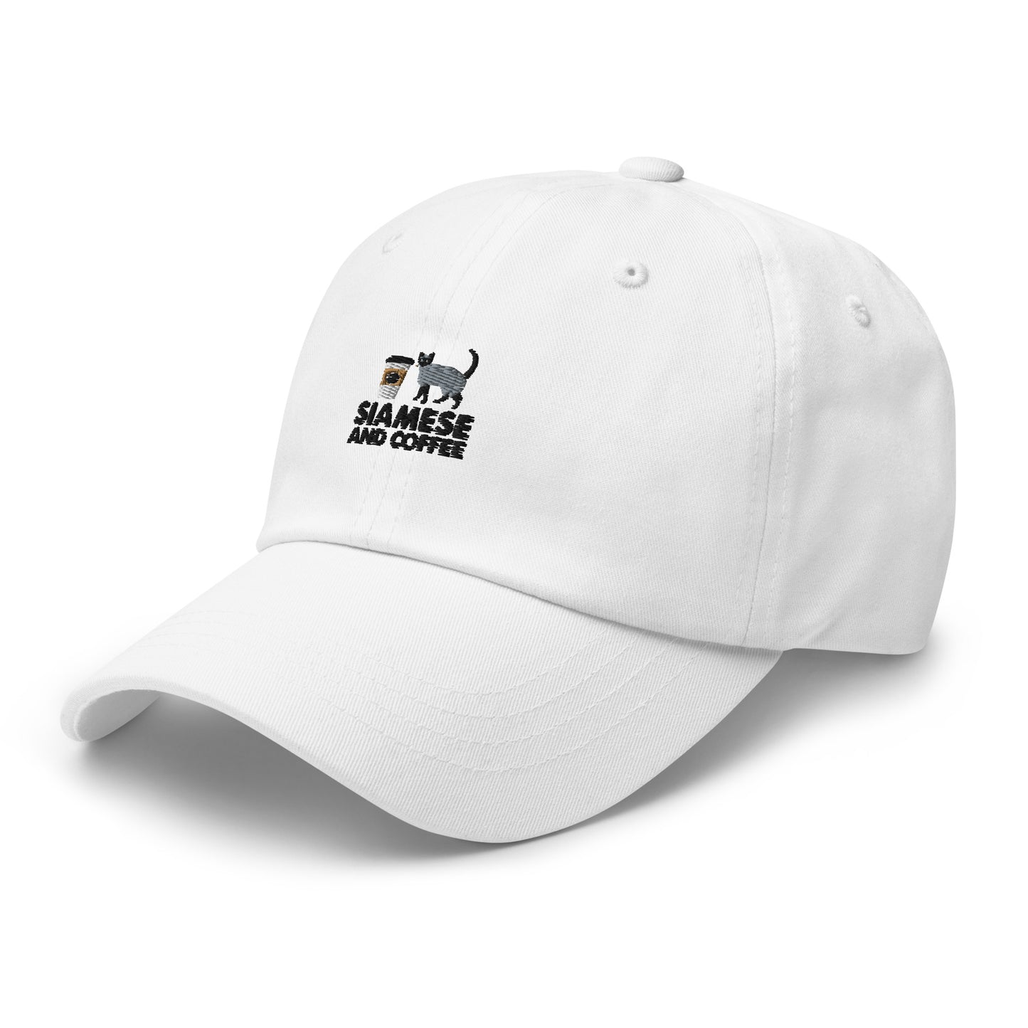 Siamese And Coffee Dad hat