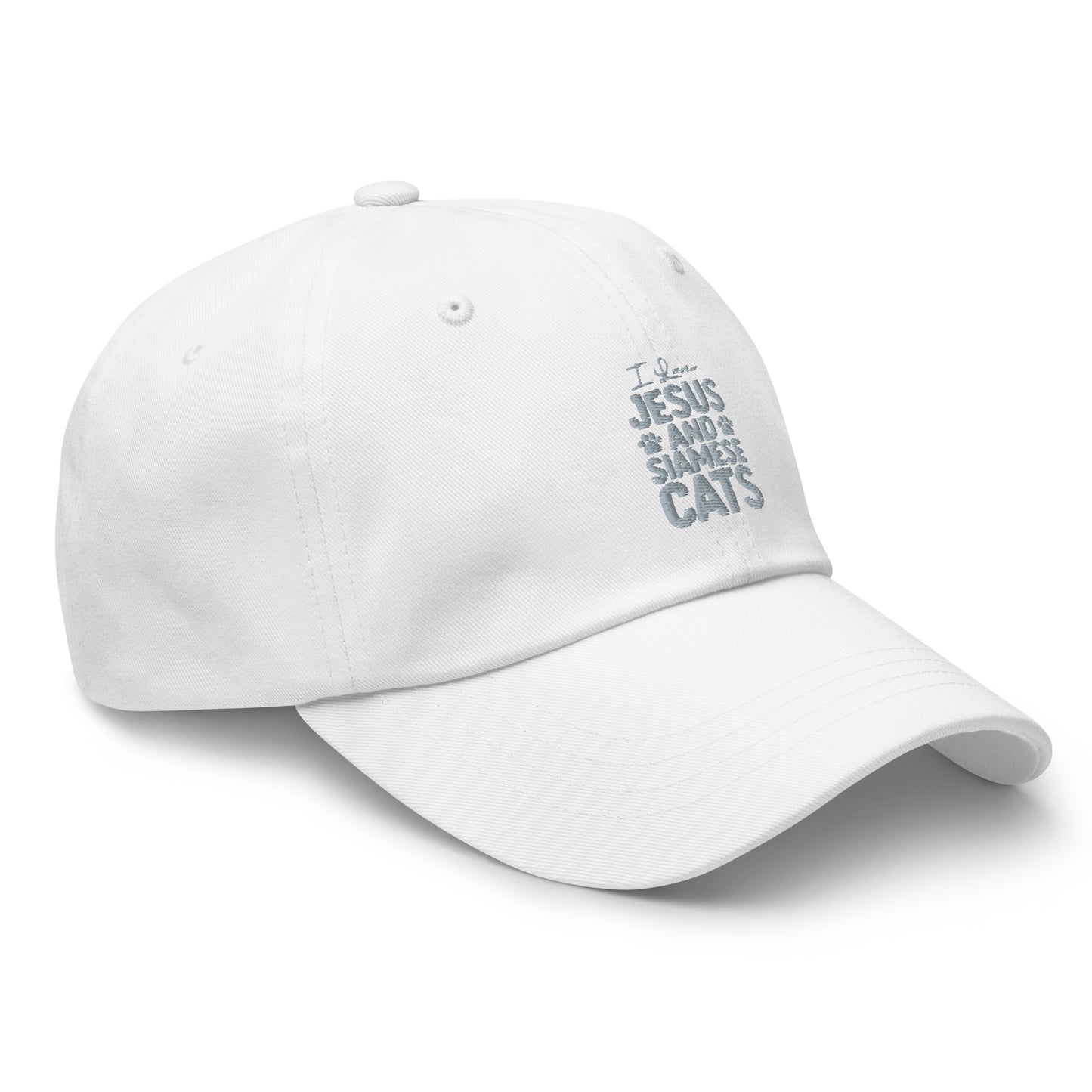 I Love Jesus And Siamese Cats Dad hat