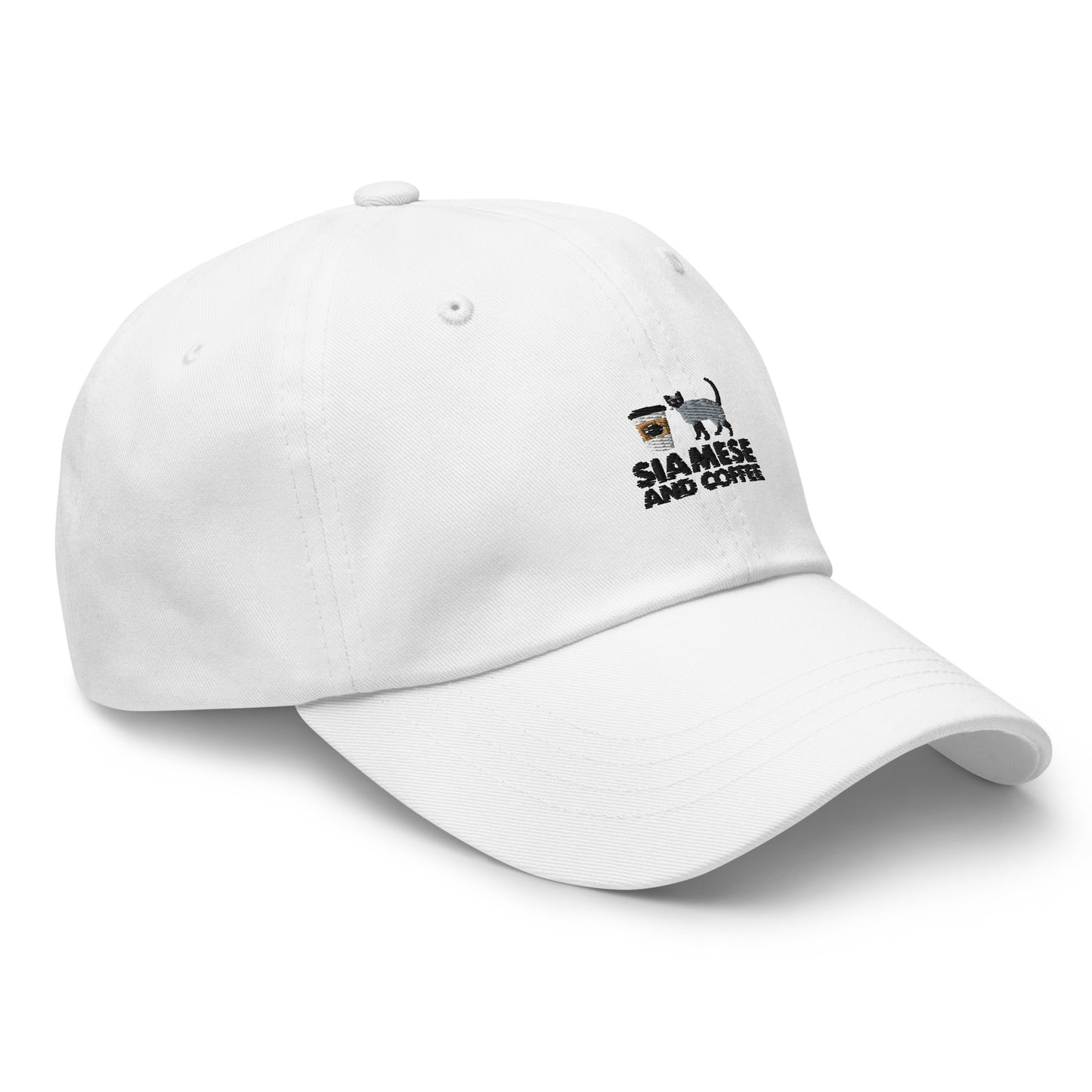 Siamese And Coffee Dad hat