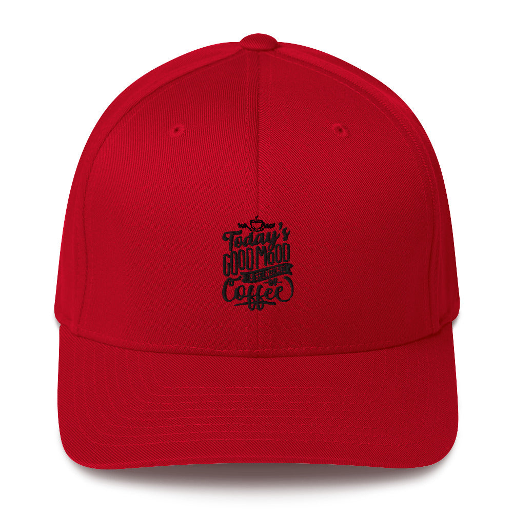 Today's Good Mood Is Sponsored By Coffee Structured Twill Cap