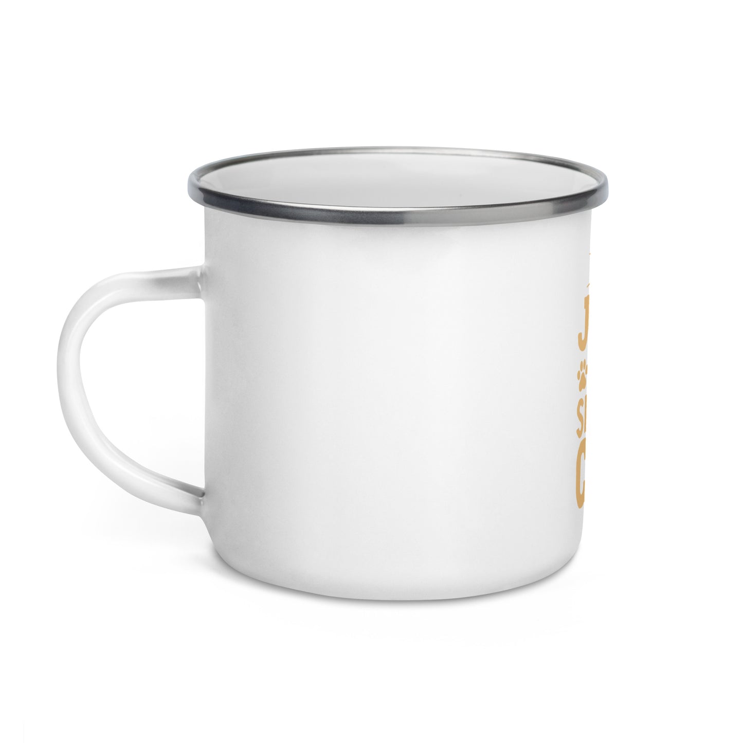 I Love Jesus And Siamese Cats Enamel Mug