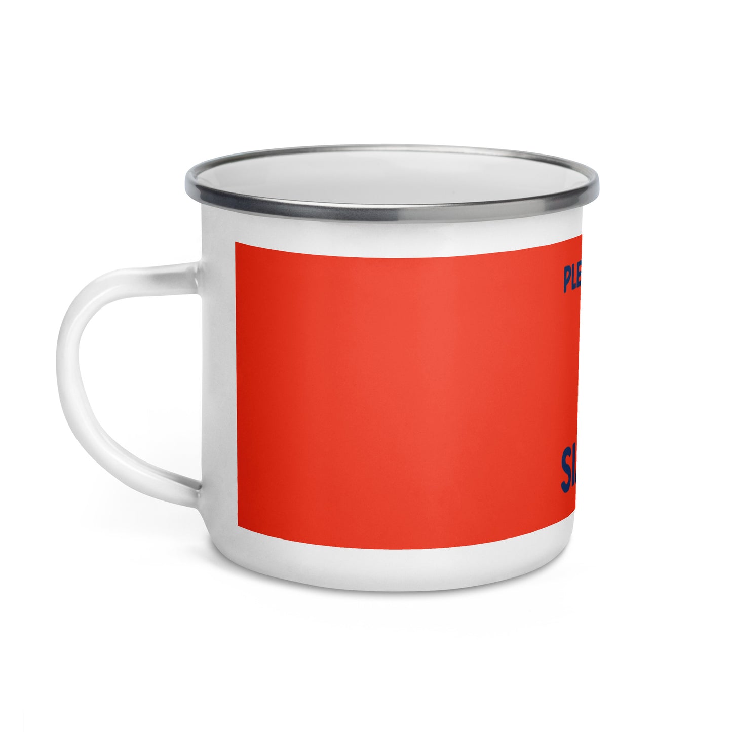 Pleased To Be Siamese Enamel Mug