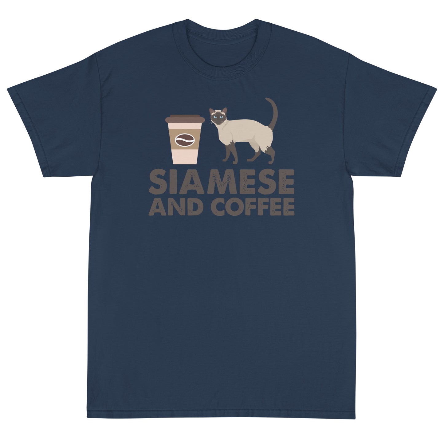 Siamese And Coffee Short Sleeve T-Shirt
