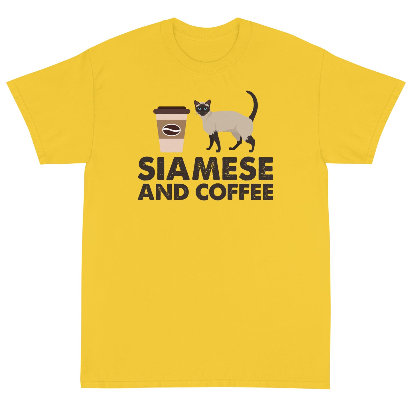 Siamese And Coffee Short Sleeve T-Shirt