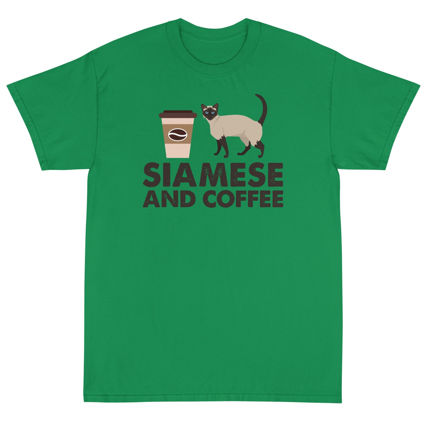 Siamese And Coffee Short Sleeve T-Shirt