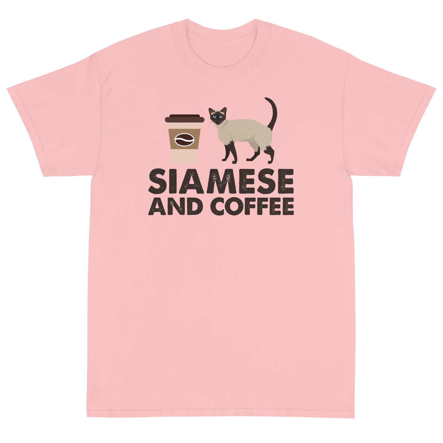 Siamese And Coffee Short Sleeve T-Shirt