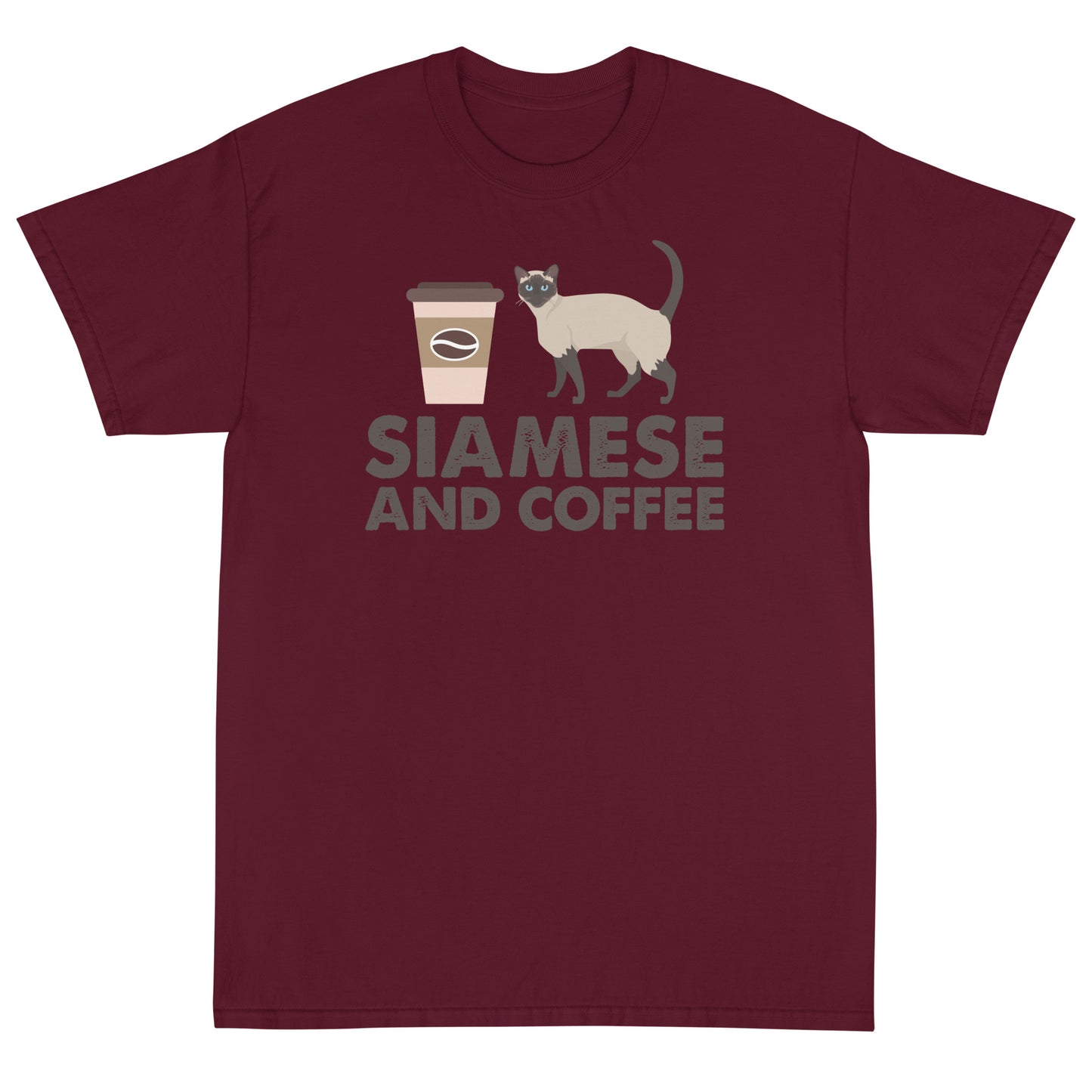 Siamese And Coffee Short Sleeve T-Shirt