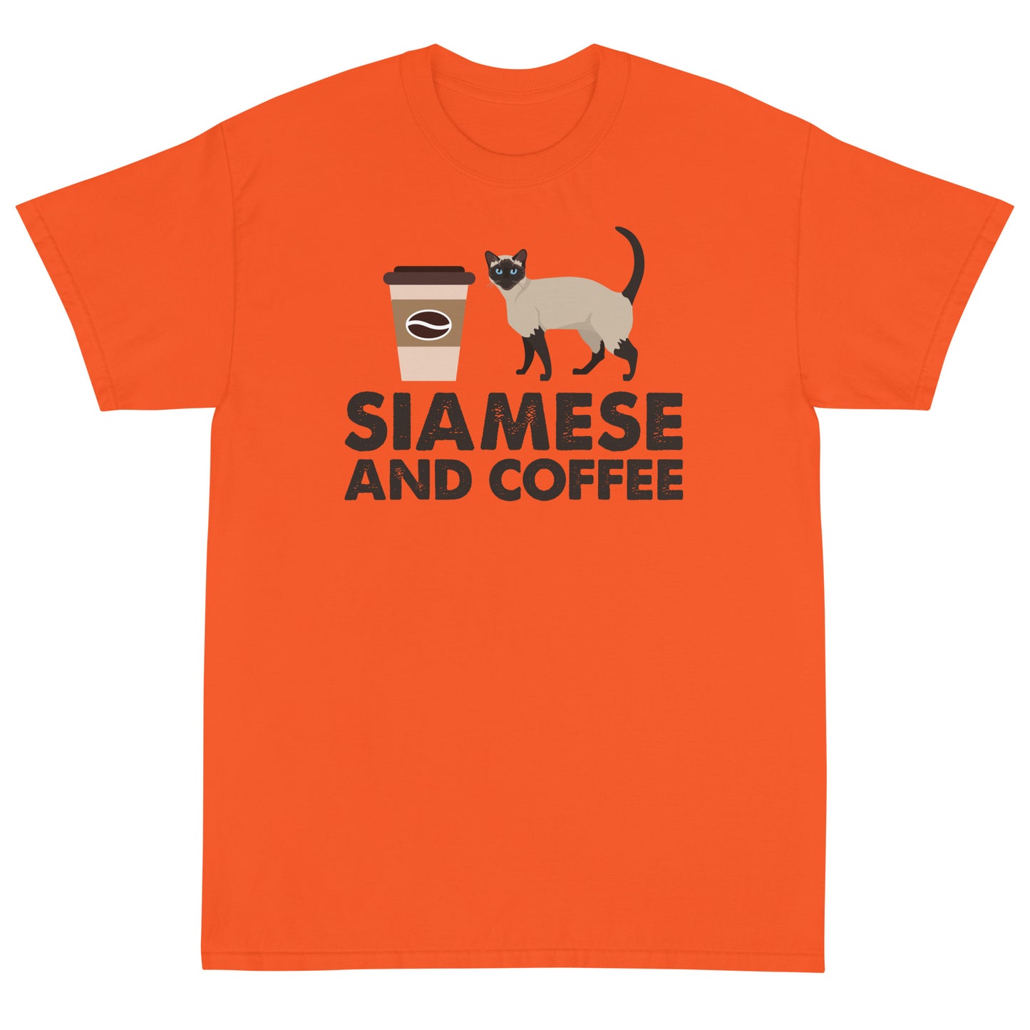 Siamese And Coffee Short Sleeve T-Shirt