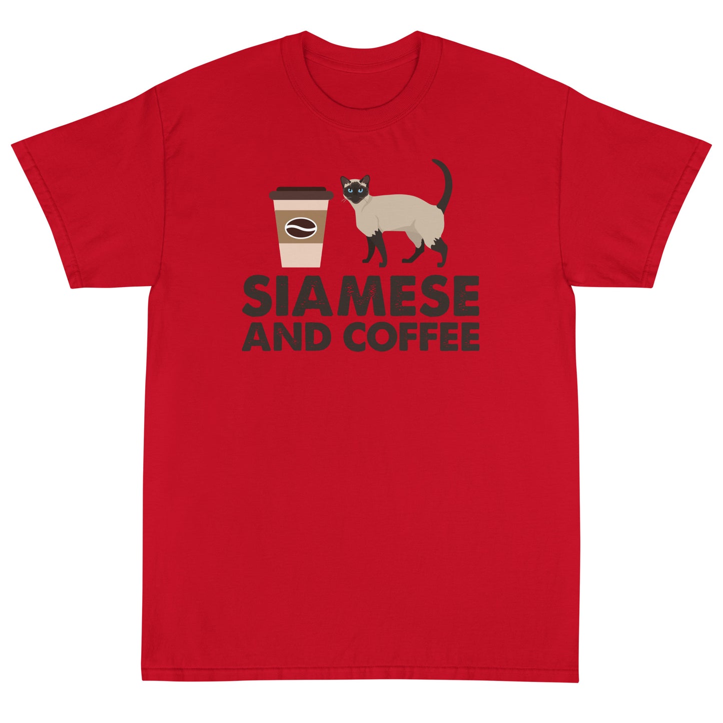 Siamese And Coffee Short Sleeve T-Shirt