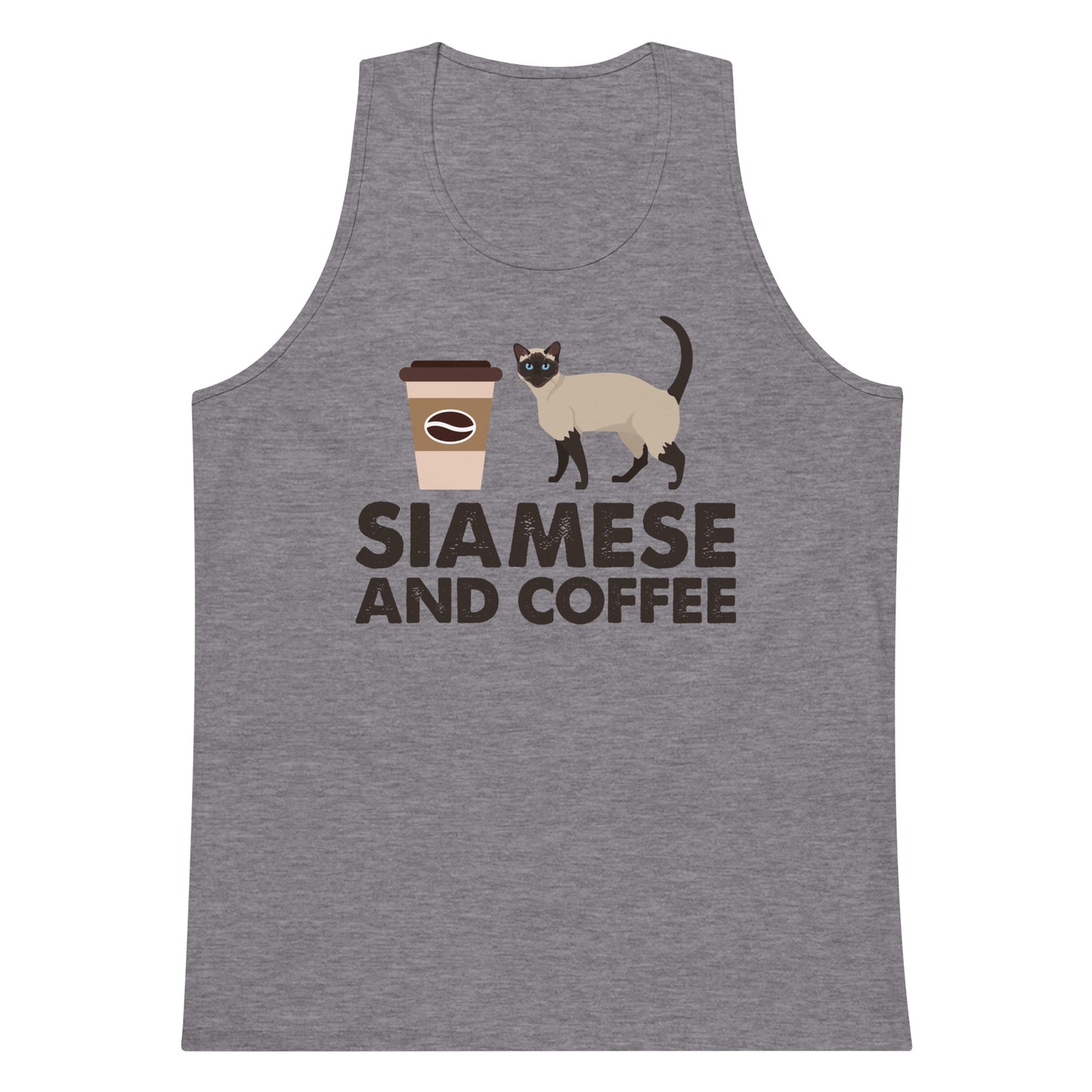 Siamese And Coffee Men’s premium tank top
