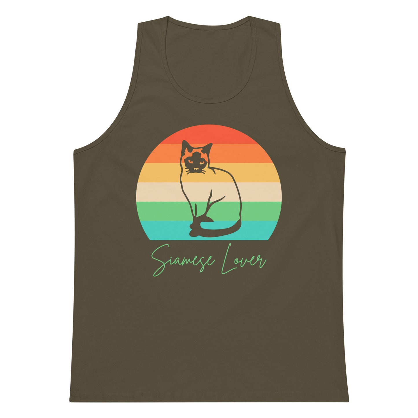 Siamese Lover Men’s premium tank top
