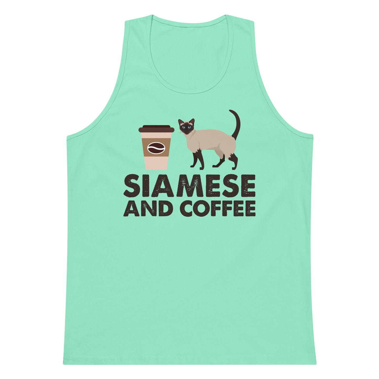 Siamese And Coffee Men’s premium tank top