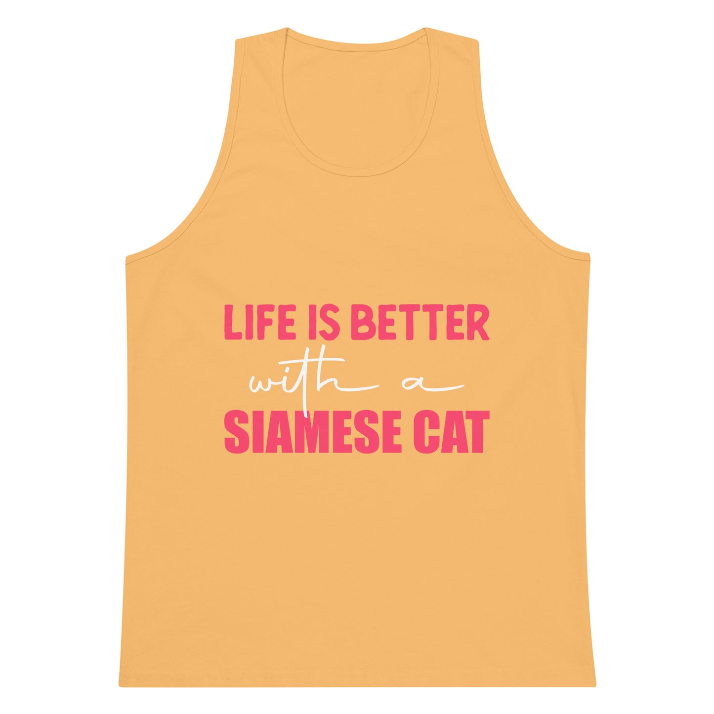 Life Is Better With A Siamese Cat Men’s premium tank top