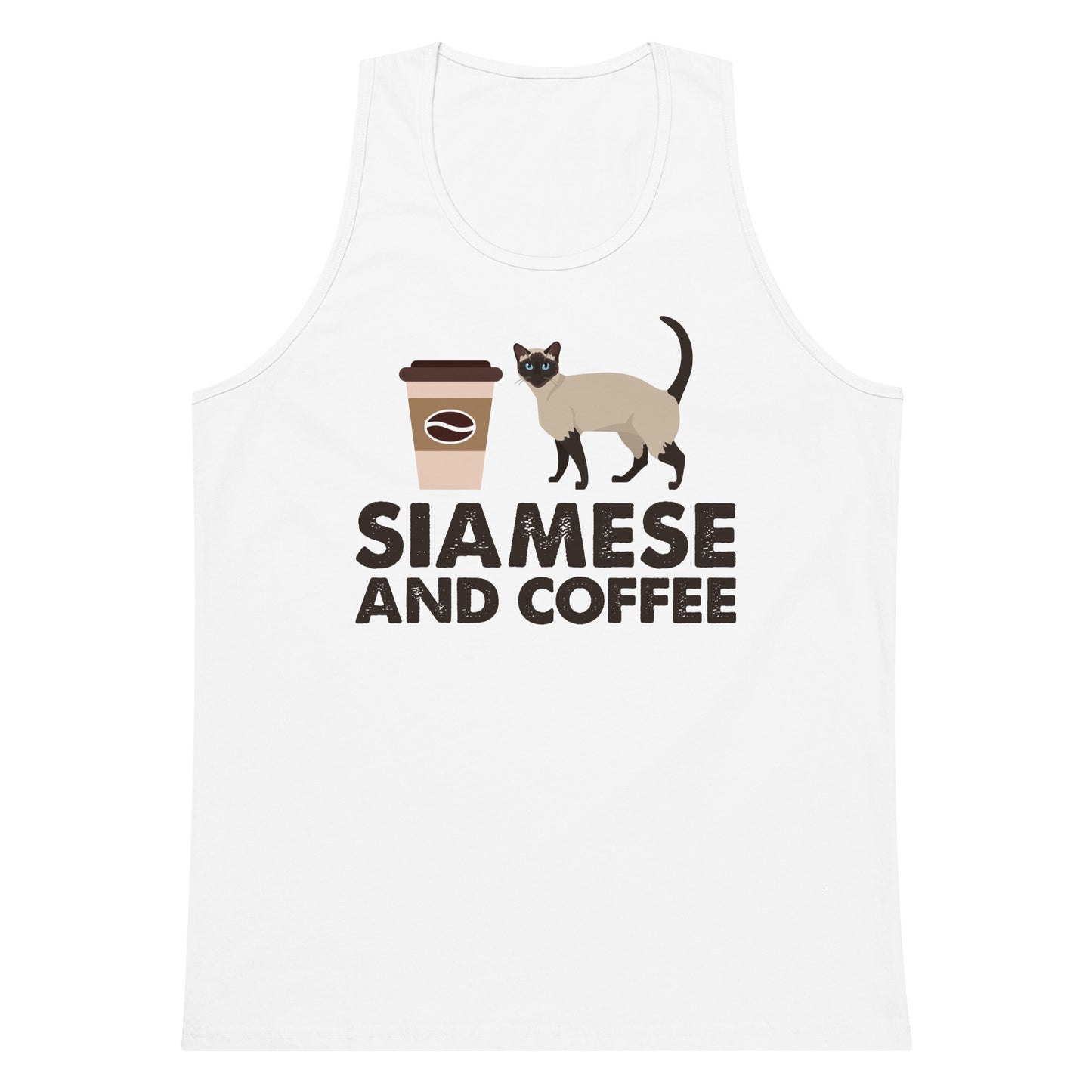 Siamese And Coffee Men’s premium tank top
