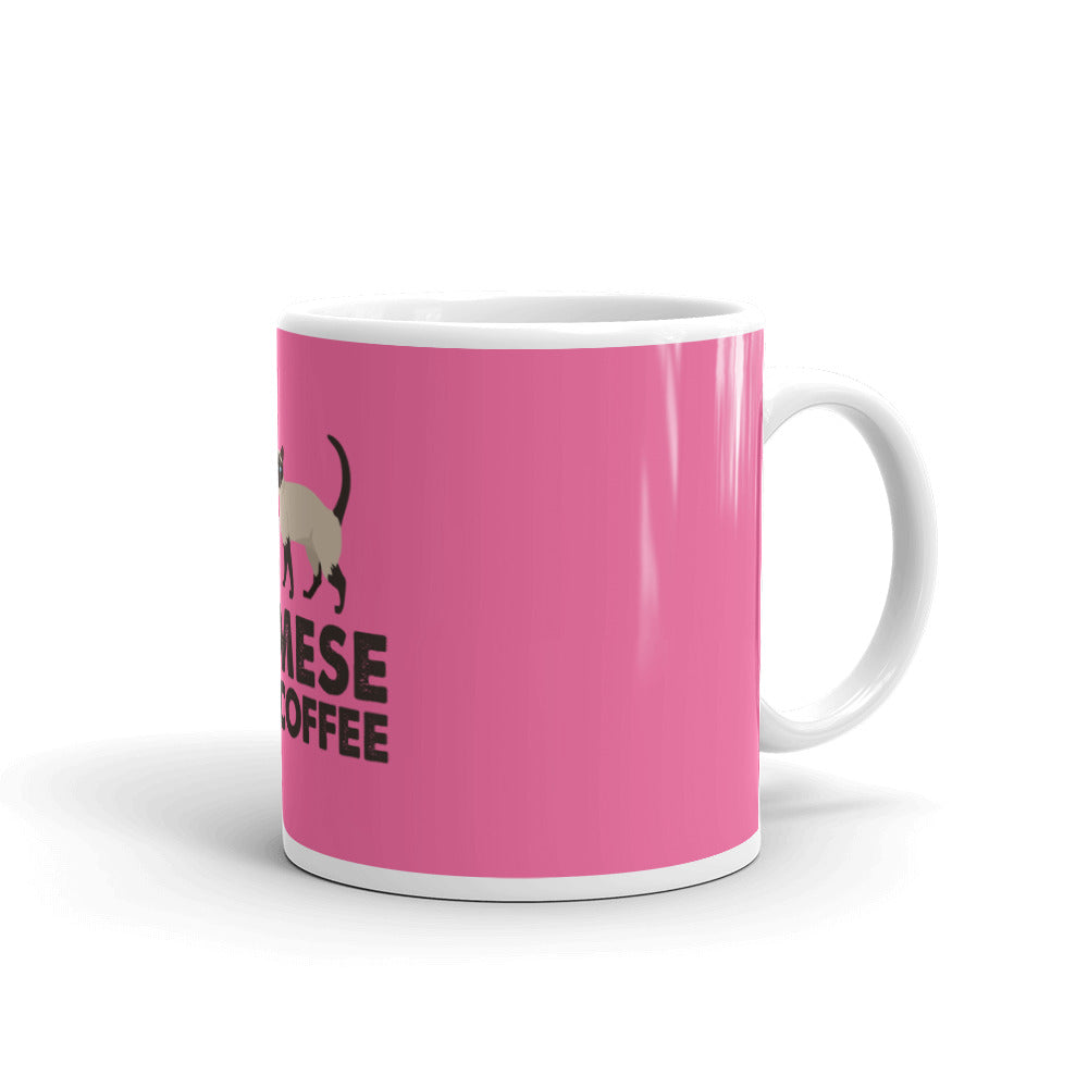 Siamese And Coffee glossy mug