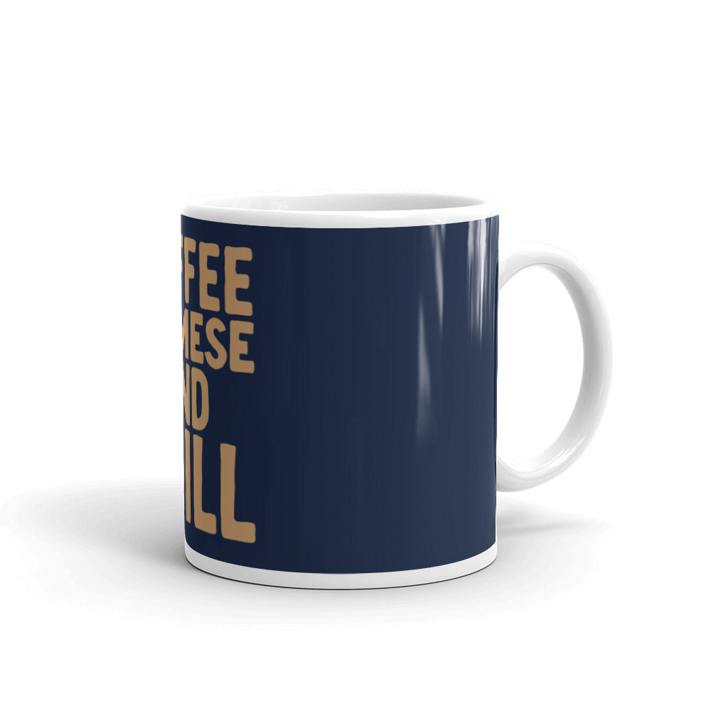 Coffee Siamese And Chill glossy mug