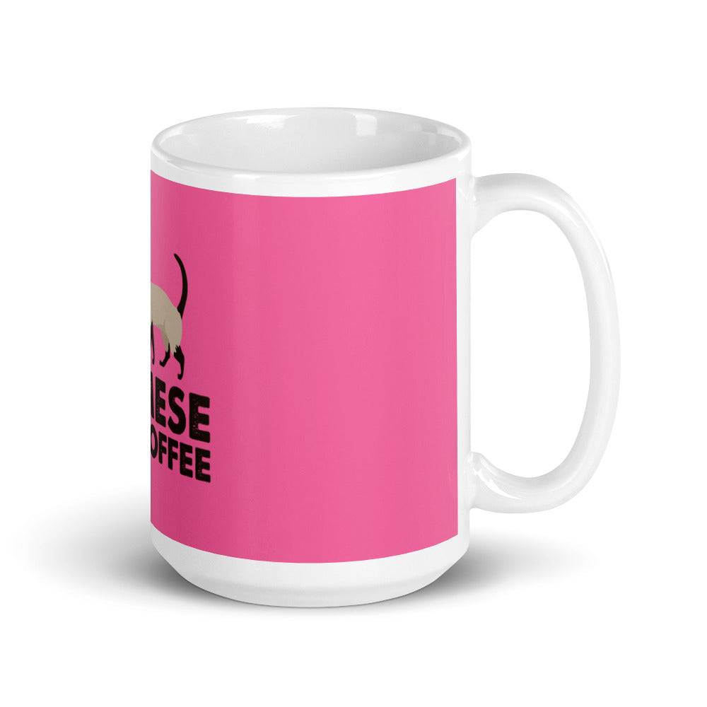 Siamese And Coffee glossy mug