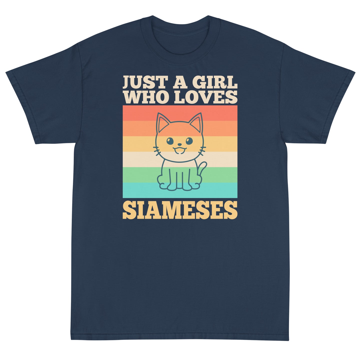 Just A Girl Who Loves Siameses Short Sleeve T-Shirt