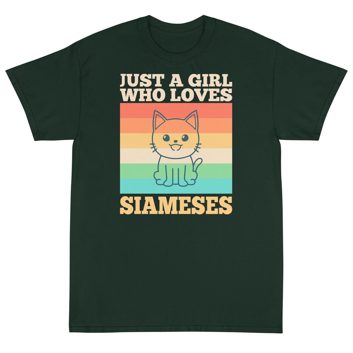 Just A Girl Who Loves Siameses Short Sleeve T-Shirt