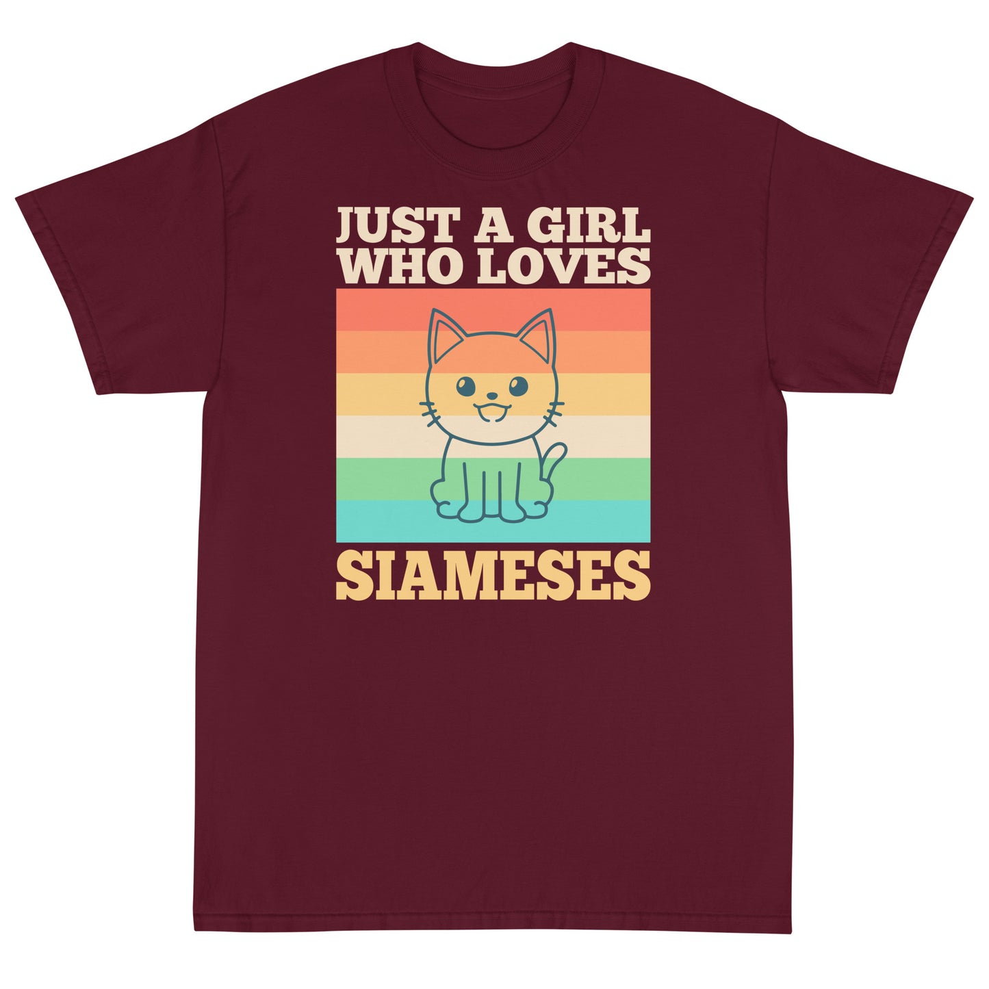 Just A Girl Who Loves Siameses Short Sleeve T-Shirt