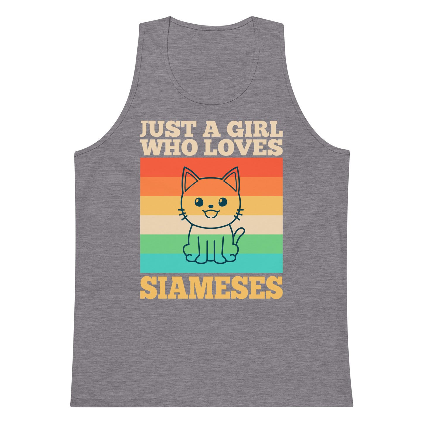 Just A Girl Who Loves Siameses Men’s premium tank top