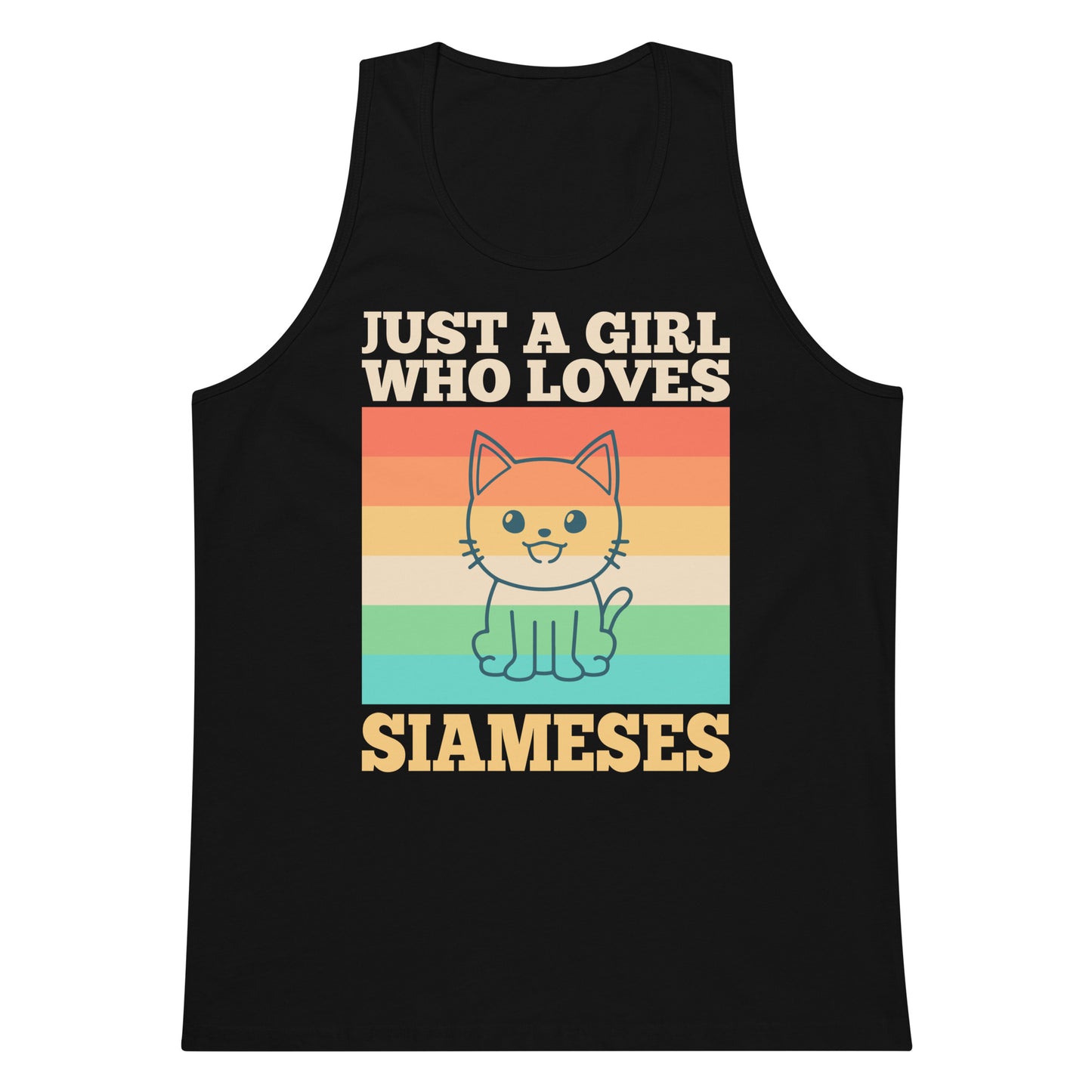 Just A Girl Who Loves Siameses Men’s premium tank top