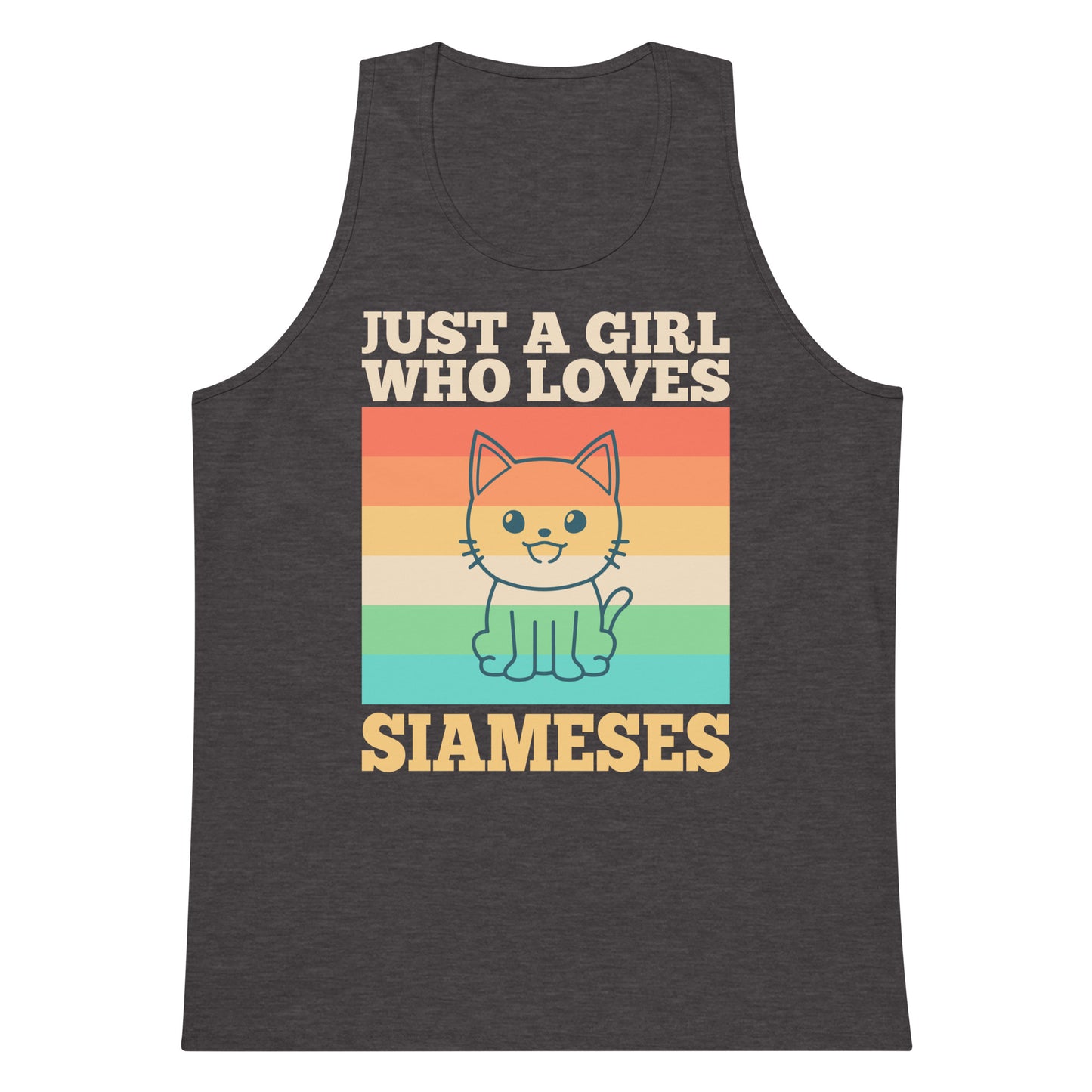 Just A Girl Who Loves Siameses Men’s premium tank top