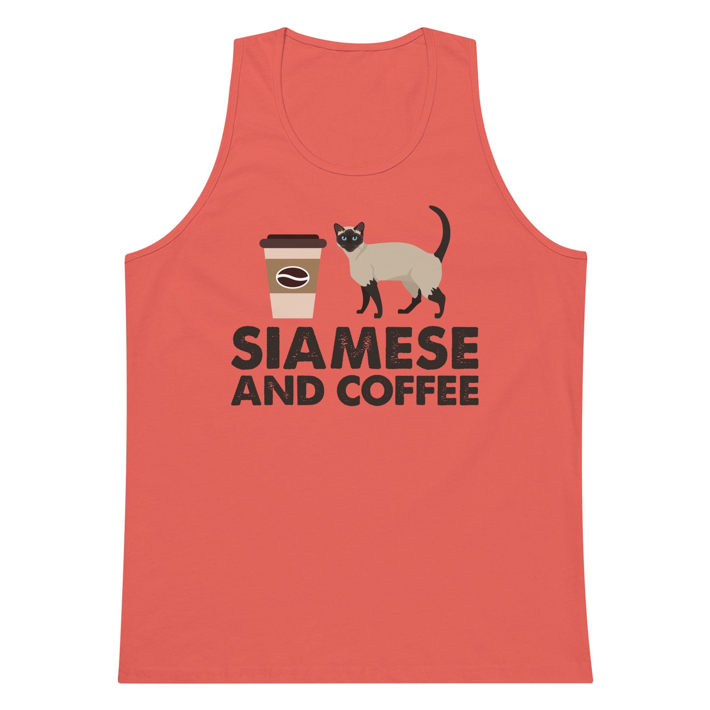 Siamese And Coffee Men’s premium tank top