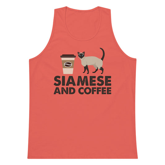 Siamese And Coffee Men’s premium tank top