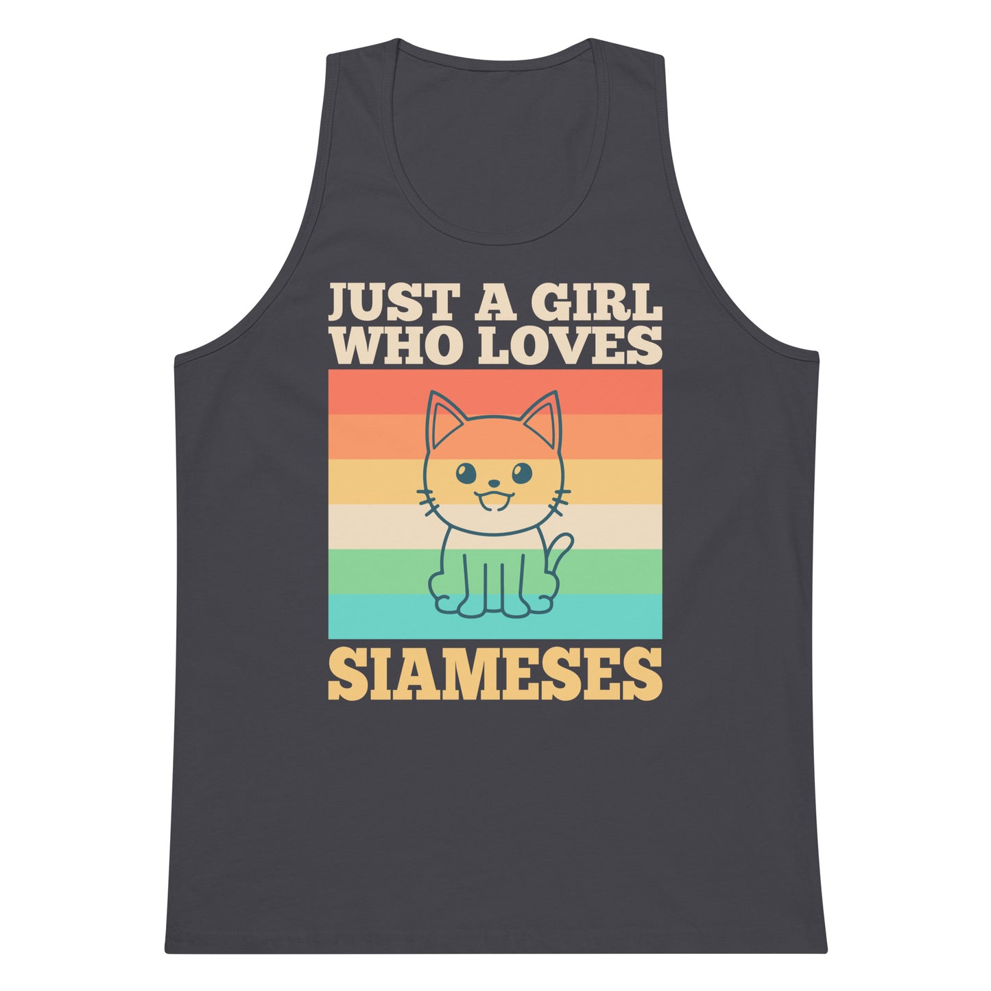 Just A Girl Who Loves Siameses Men’s premium tank top